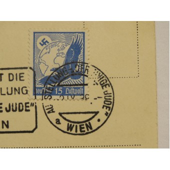 Antisemitistinen postikortti, der ewige jude- iankaikkinen juutalainen, erityisnumero näyttelylle. Espenlaub militaria